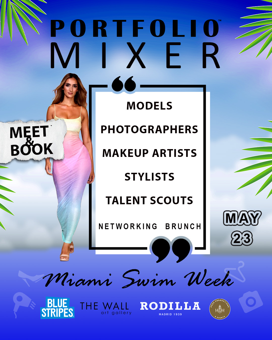 Meet & Book Portfolio Mixer Flyer
